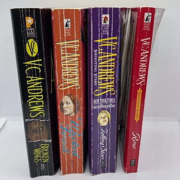 V.C. Andrews 4 Book Bundle Wicked Forest Falling Stars Rose Broken Wings Novels - Picture 14 of 14
